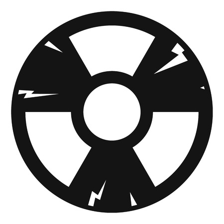 Radiation sign icon, simple styleのイラスト素材