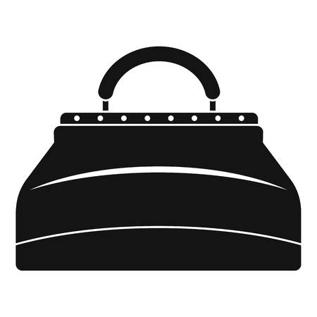 Carpetbag icon, simple styleのイラスト素材