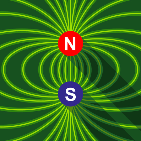 Magnet icon, flat styleのイラスト素材