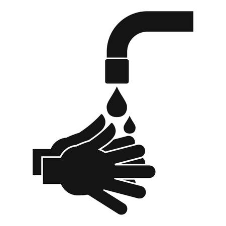 Cleaning hands icon, simple styleのイラスト素材