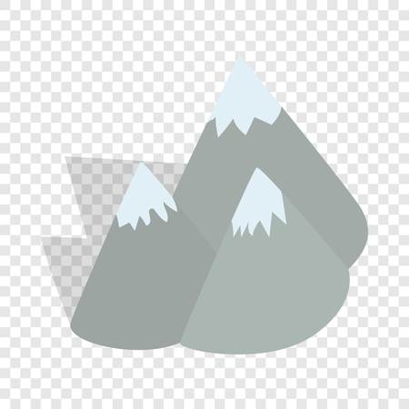 Mountains, Sweden isometric icon 3d on a transparent background vector illustrationのイラスト素材