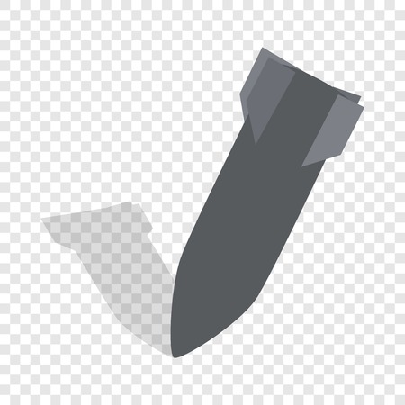 Air bomb isometric icon 3d on a transparent background vector illustrationのイラスト素材