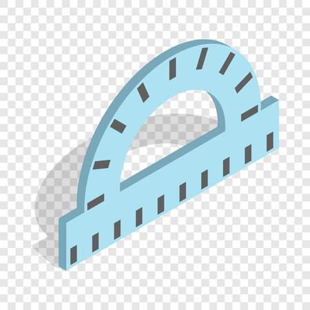 Ruler for drawing isometric icon 3d on a transparent background vector illustrationのイラスト素材