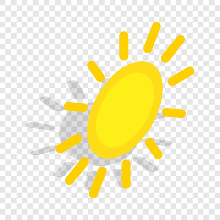 Sun isometric iconのイラスト素材