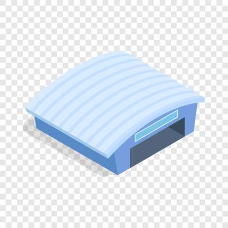 Hangar isometric iconのイラスト素材