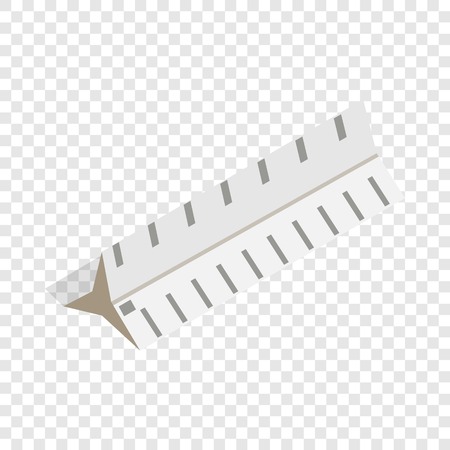Drawing ruler isometric iconのイラスト素材