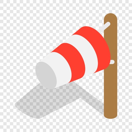 Windsock isometric iconのイラスト素材