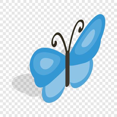 Butterfly isometric iconのイラスト素材