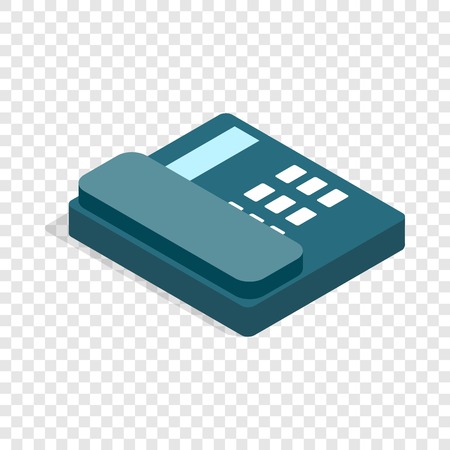 Landline isometric iconのイラスト素材