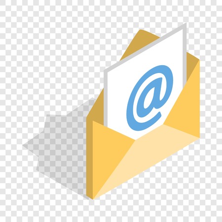 E-mail isometric iconのイラスト素材