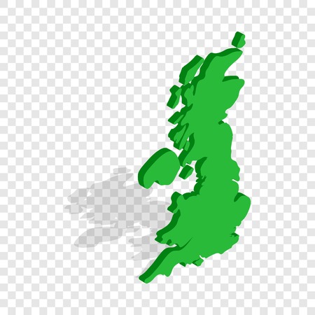 Map of Great Britain isometric iconのイラスト素材