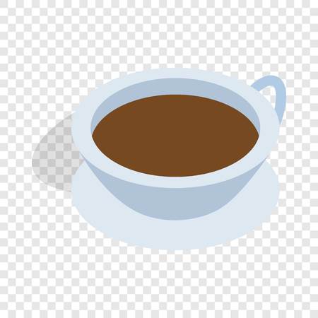 Cup of tea isometric iconのイラスト素材