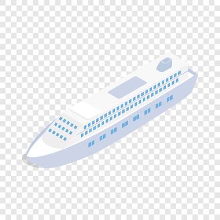 Big ship isometric iconのイラスト素材