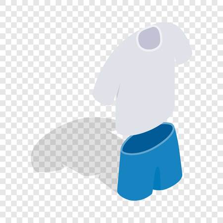 Tennis man uniform isometric iconのイラスト素材