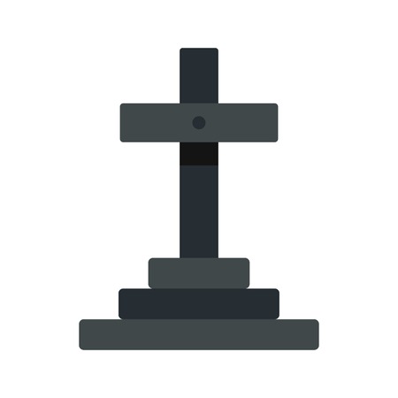 Grave icon, flat styleのイラスト素材