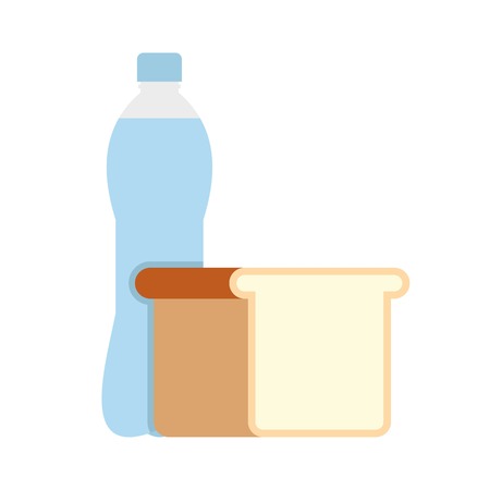 Food icon, flat styleのイラスト素材