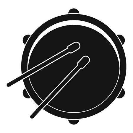 Drum icon, simple styleのイラスト素材