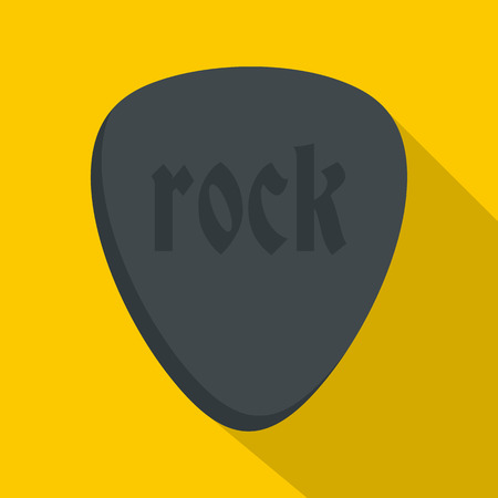 Rock stone icon, flat styleのイラスト素材