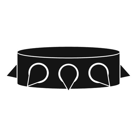 Rock collar icon, simple styleのイラスト素材