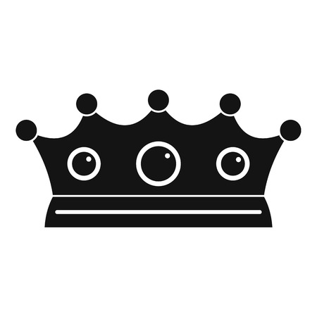 Jewelry crown icon, simple styleのイラスト素材