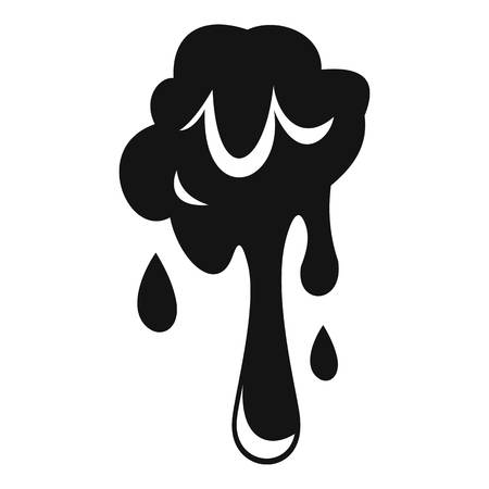 Dripping slime icon, simple styleのイラスト素材