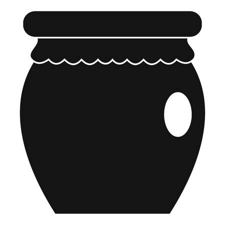 Honey bank icon, simple styleのイラスト素材