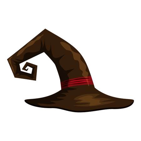 Witch hat icon, cartoon styleのイラスト素材