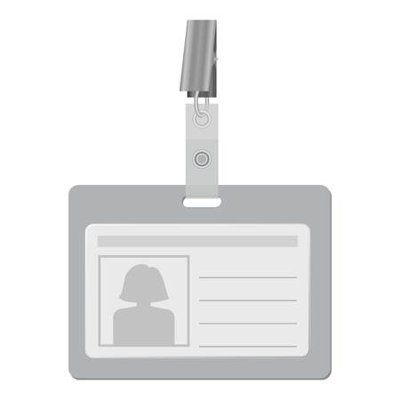 ID holder mockup, realistic styleのイラスト素材