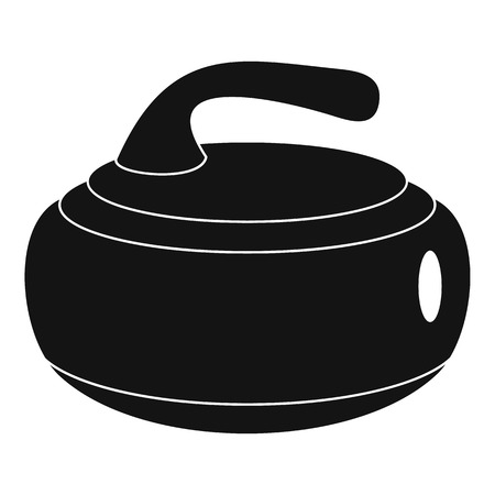 Curling stone icon. Simple illustration of curling stone vector icon for webのイラスト素材