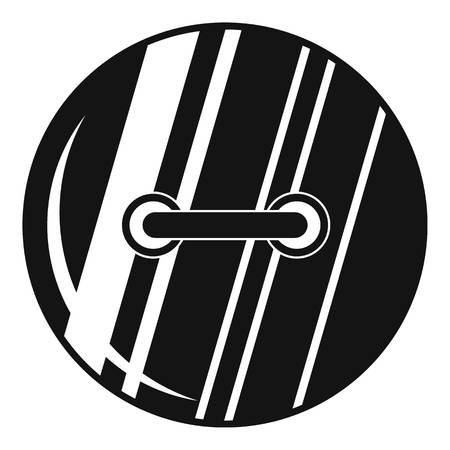 Round sewn button icon, simple styleのイラスト素材