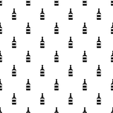 Brandy bottle pattern vectorのイラスト素材