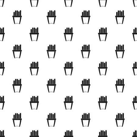 Portion of french fries pattern vectorのイラスト素材