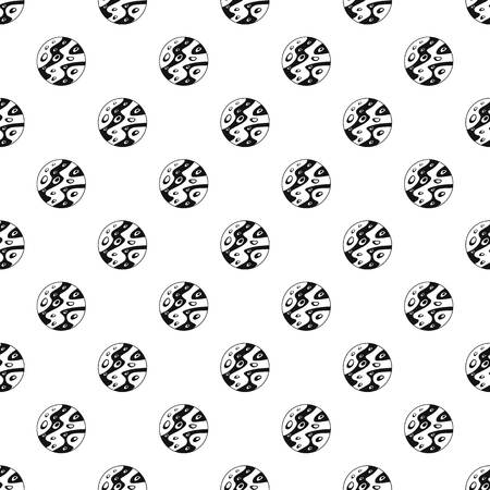 Moon pattern seamless in simple style vector illustrationのイラスト素材