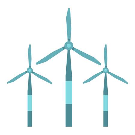 Wind turbine icon isolatedのイラスト素材