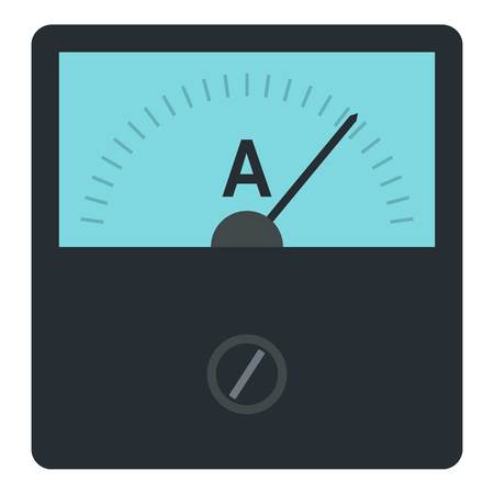 Gauge element icon flat isolated on white background vector illustrationのイラスト素材