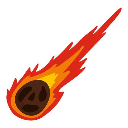 Meteorite icon isolated.のイラスト素材