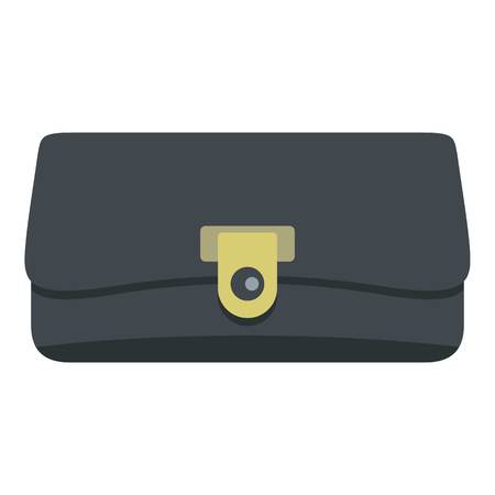 Small wallet icon flat isolated on white background vector illustrationのイラスト素材