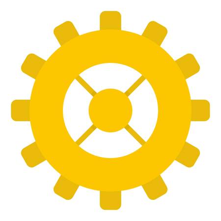 Gear icon isolatedのイラスト素材