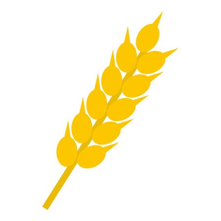 Wheat ear icon isolatedのイラスト素材