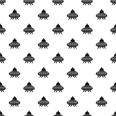 Alien spaceship pattern seamless in simple style vector illustrationのイラスト素材