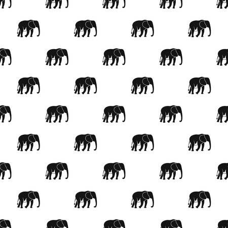 Wild elephant pattern vectorのイラスト素材