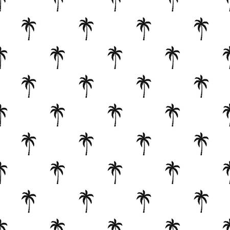 Palm tree pattern seamless in simple style vector illustrationのイラスト素材