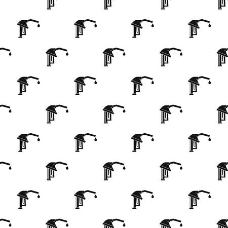 Gasoline pump nozzle pattern seamless in simple style vector illustrationのイラスト素材