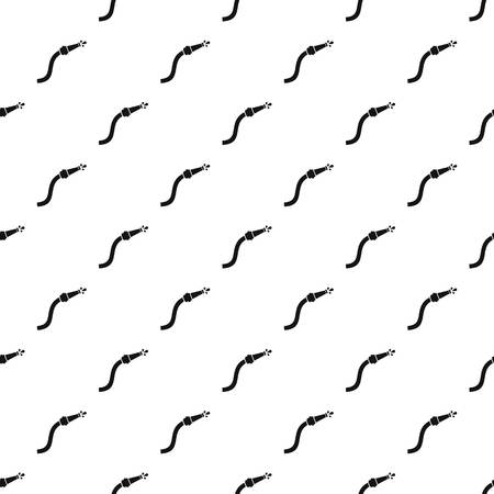 Fire hose with water drops pattern seamless in simple style vector illustrationのイラスト素材