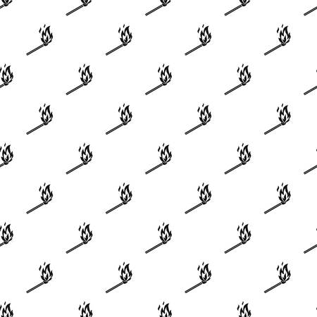Match flame pattern seamless in simple style vector illustrationのイラスト素材