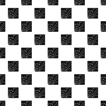 Financial statistics pattern seamless in simple style vector illustrationのイラスト素材