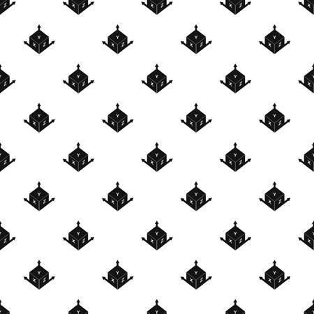 Measurement cube square pattern seamless in simple style vector illustrationのイラスト素材