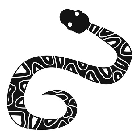 Snake icon. Simple illustration of snake vector icon for webのイラスト素材