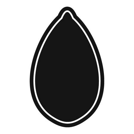 Pumpkin seed icon, simple styleのイラスト素材