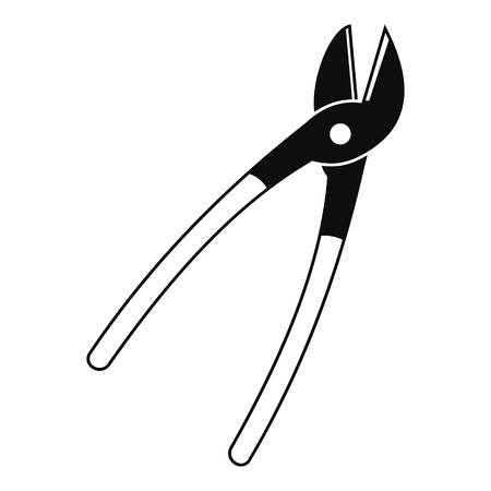 Metal shears icon, simple styleのイラスト素材